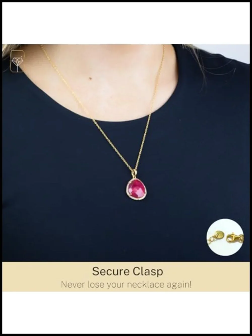 7 Ct. Ruby Pendant Necklace, 18k Gold Over Sterling Silver, Pear Cut,